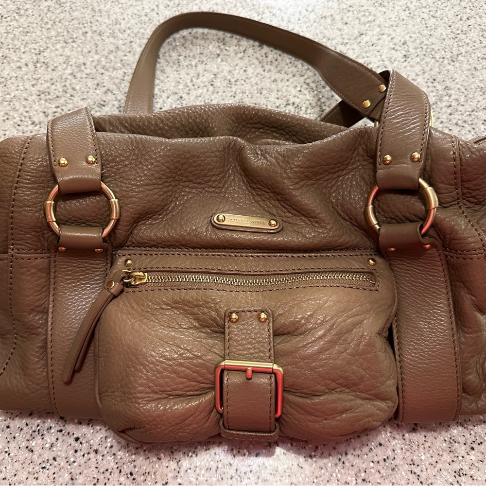 Michael Kors Taupe Leather Bag